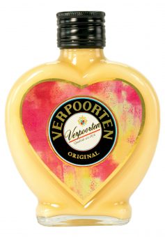 Herzflasche  0,2 L VERPOORTEN ORIGINAL Eierlikör 20 %vol  "Motiv Sun"